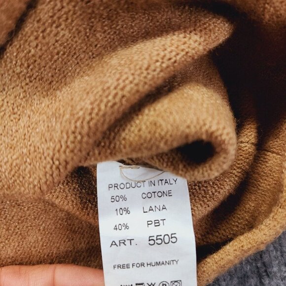 NEW Free for Humanity Wool Relaxed Fit Pull Over Cozy Crop Sweater One Size - Picture 10 of 14